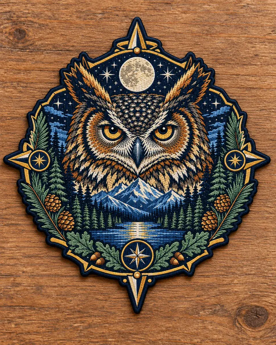 Custom Printed patch after production.